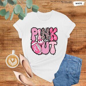 Pink Out Football Shirt, Breast Cancer Awareness Tee, Breast Cancer Shirt 92